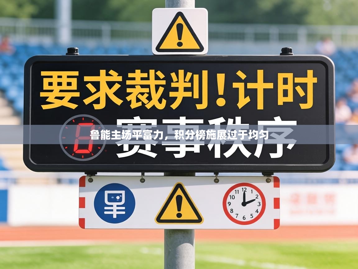 鲁能主场平富力,积分榜施展过于均匀 第2张